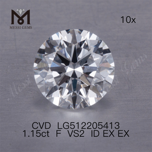 1.15ct F VS cvd diamantes hechos por el hombre IF 3EX laboratorio diamante Precio al por mayor