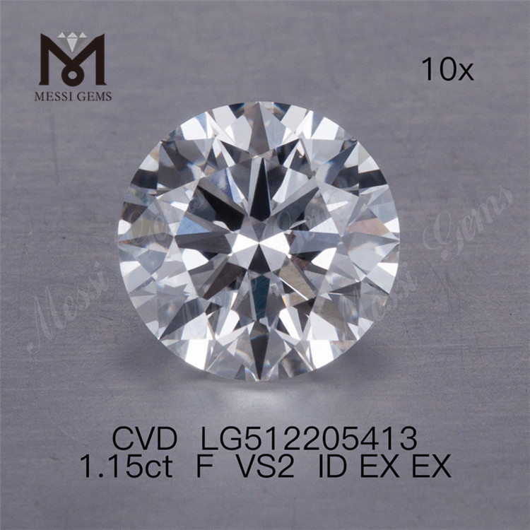 1.15ct F VS cvd diamantes hechos por el hombre IF 3EX laboratorio diamante Precio al por mayor
