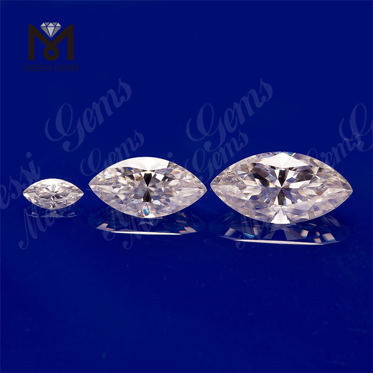 Marquesa Forma 1 ~ 10 mm Corte brillante Color blanco DEF Moissanite suelto Precio al por mayor