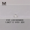 1.08CT E VVS1 diamante artificial barato 3EX diamantes sintéticos sueltos CVD