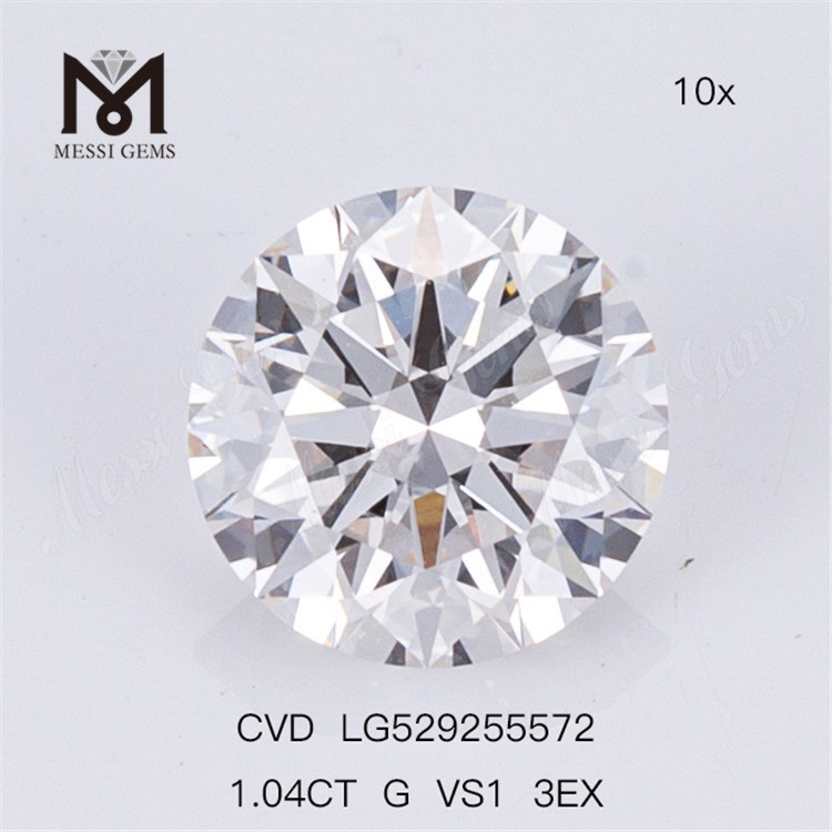 1.04CT G VS1 Cvd Diamante sintético 3EX VS Diamante de laboratorio