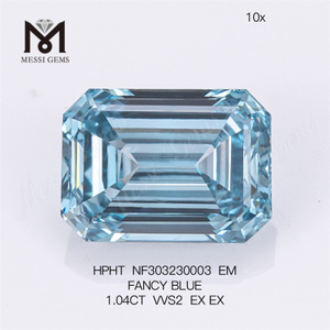 1.04CT FANCY BLUE VVS2 EX EX EM diamantes creados en laboratorio al por mayor HPHT NF303230003