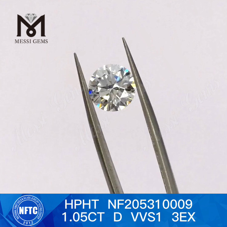 1.05CT D VVS1 3EX Precio de fábrica de diamantes de laboratorio redondos sueltos brillantes 