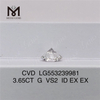 3.65CT G VS2 ID EX EX diamante cultivado en laboratorio fabricante de diamantes de laboratorio de alta calidad