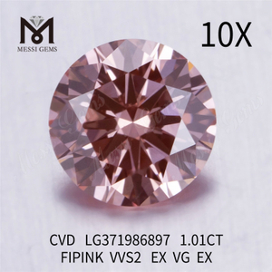 1.01CT FIPINK VVS2 diamantes creados en laboratorio al por mayor CVD LG371986897