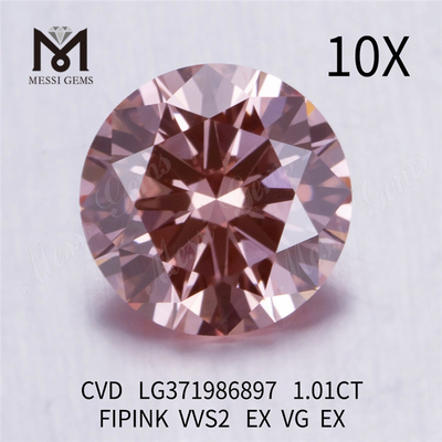 1.01CT FIPINK VVS2 diamantes creados en laboratorio al por mayor CVD LG371986897
