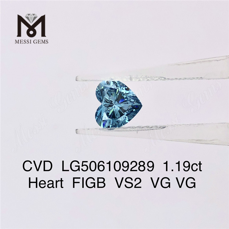 1.19ct Corazón FIGB VS2 VG VG diamantes de colores sintéticos CVD LG506109289