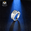 Anillos de hombre de joyería de plata 925 de alta calidad anillo de moissanita para hombre