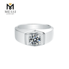 Precio al por mayor 925 anillo de plata esterlina moissanite joyería de plata anillos de hombre para hombres