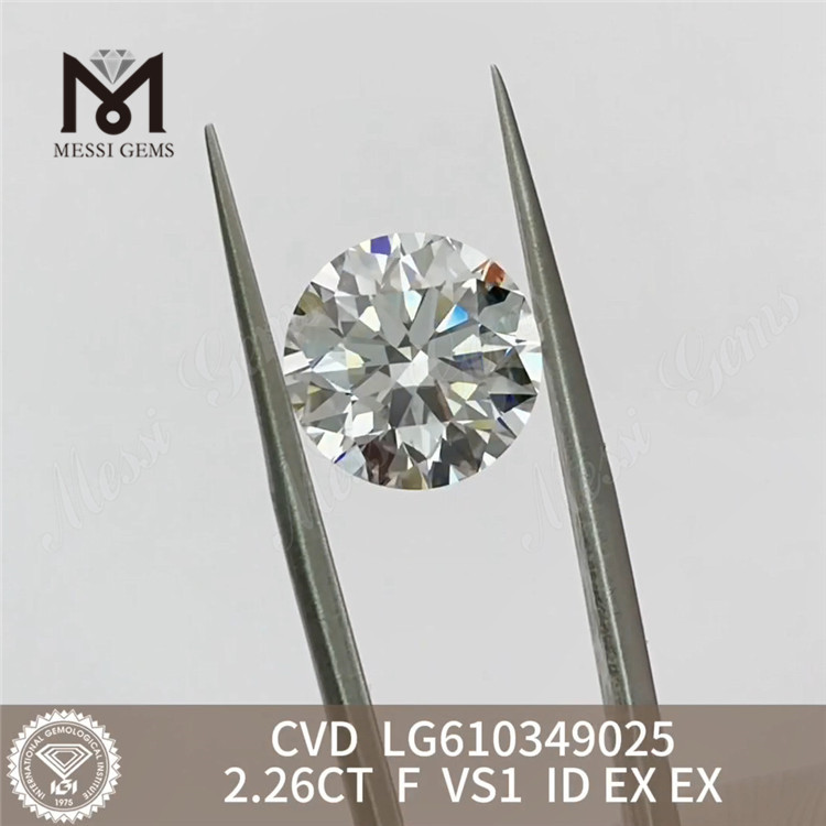 2.26CT F VS1 Diamantes artificiales de perfección cultivados en laboratorio a la venta Explorar 丨Messigems CVD LG610349025