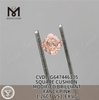 1.26CT CUADRADO FANCY Rosa Diamantes fabricados CVD LG647446305 