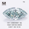 3ct diamantes verde VS2 EX VG CVD MQ FANCY VERDE GRISICO VS2 EX VG CVD LG586346997 