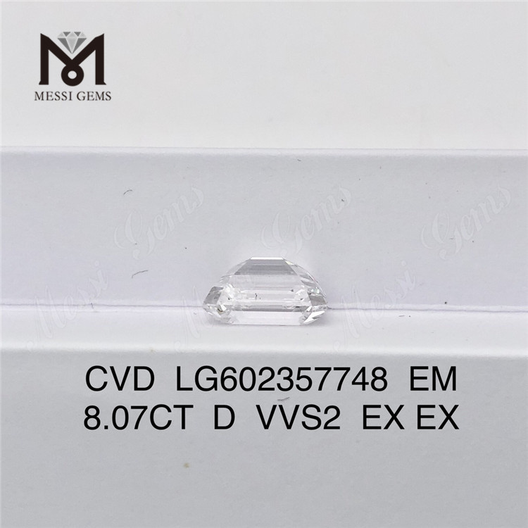 8.07CT D VVS2 EX EX 8 quilates EM cvd diamantes cultivados en laboratorio CVD LG602357748