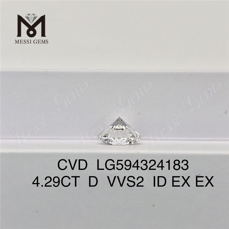 4.29CT D VVS2 ID EX EX 4ct diamantes cvd a la venta LG594324183 丨Messigems