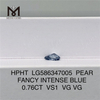 0.76CT VS1 VG VG HPHT PS Diamante azul intenso elegante LG586347005