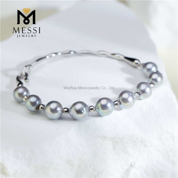 Pulseras de perlas Akoya S925 de 7-8 mm Sofisticación