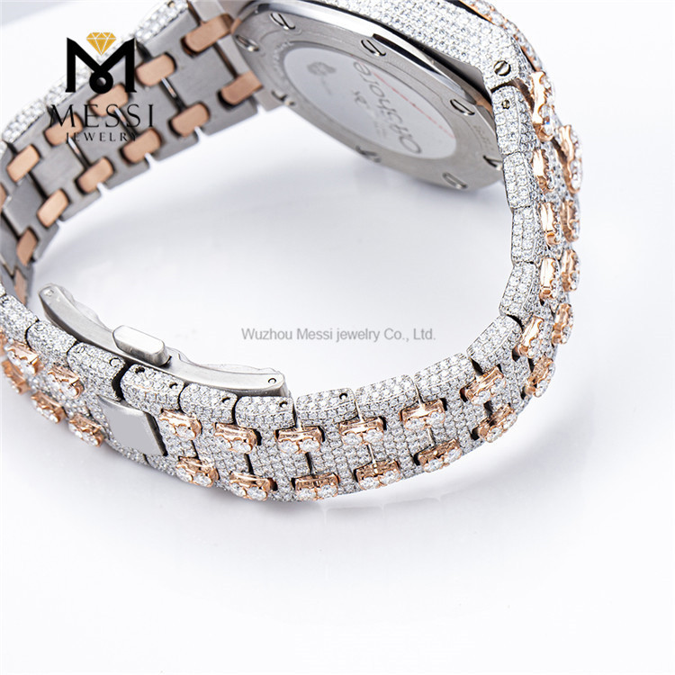 Reloj Moissanite sofisticado y elegante para hombre