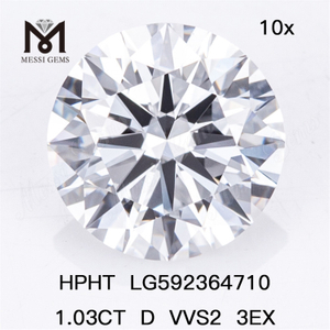 1.03CT D VVS2 3EX diamantes hthp al por mayor LG592364710 