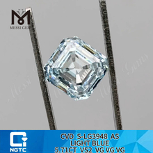 5.71CT VS2 AS LIGHT BLUE diamantes sintéticos a la venta 丨Messigems CVD S-LG3948 