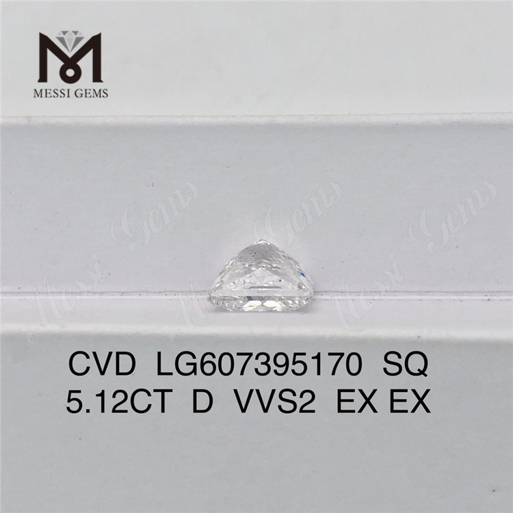 5.12CT D SQ VVS2 porcelana de diamante cultivada en laboratorio CVD IGI LG607395170