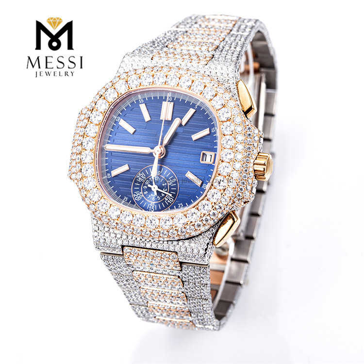 Relojes para hombre Moissanite combinados de lujo y elegancia para hombre MSA-579