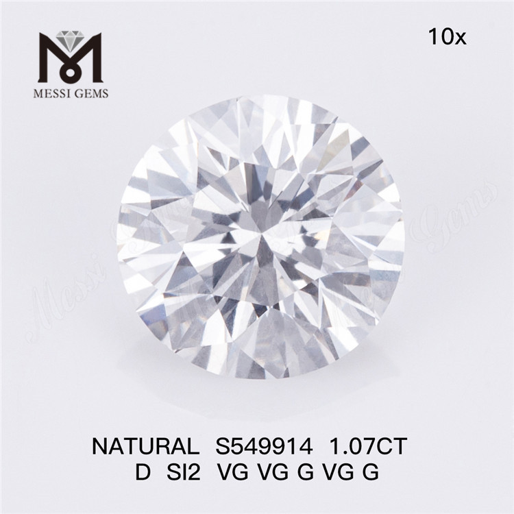1.07CT D SI2 La belleza de los diamantes naturales sueltos Crea tu visión S549914 丨Messigems