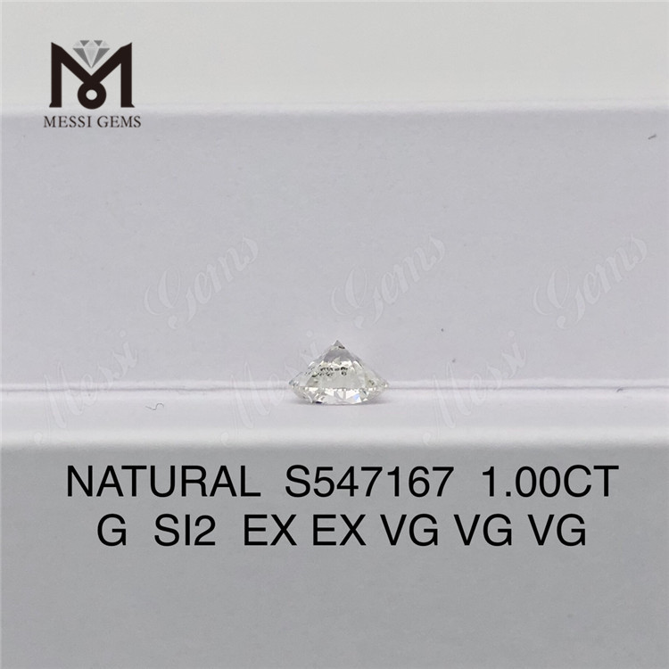 1.00CT G SI2 EX EX VG VG VG Encuentre su diamante natural perfecto Revela brillo S547167 丨Messigems