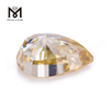 Pera moissanite suelta 8 * 12 mm Moissanite amarillo proveedor de piedras preciosas al por mayor