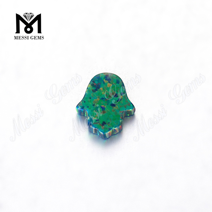 OP69 11x13mm sintético hamsa cuentas de ópalo precio para la fabricación de joyas