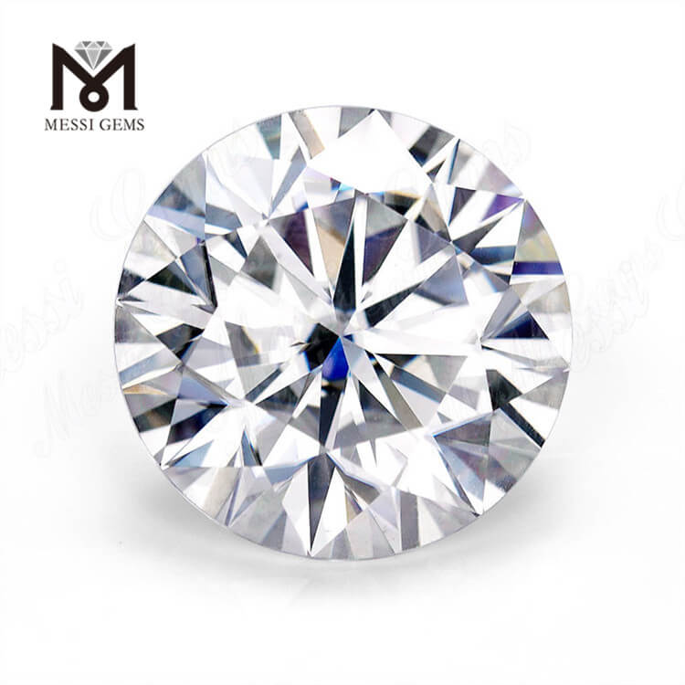 Diamante moissanite blanco DEF VVS1 Diamante suelto redondo de 12 mm