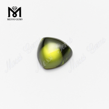 Trill cut 10x10mm Circonita verde oliva de primera calidad en piedras preciosas sueltas