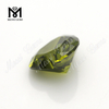 Piedra preciosa suelta Corte de corazón 9 mm Juego de colores o fuego Circonita cúbica verde oliva