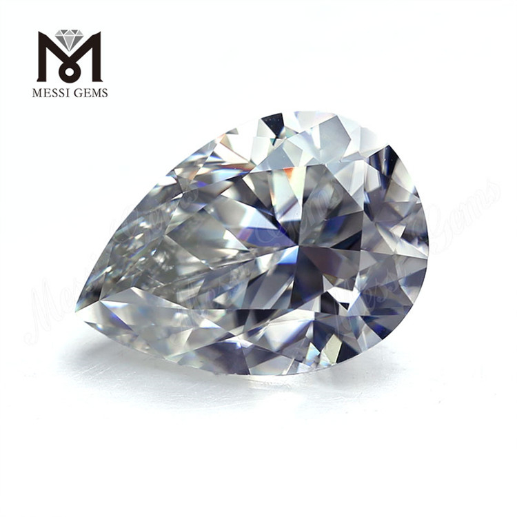 PS Corte 10 * 12 mm color blanco precio de fábrica Moissanite sintético