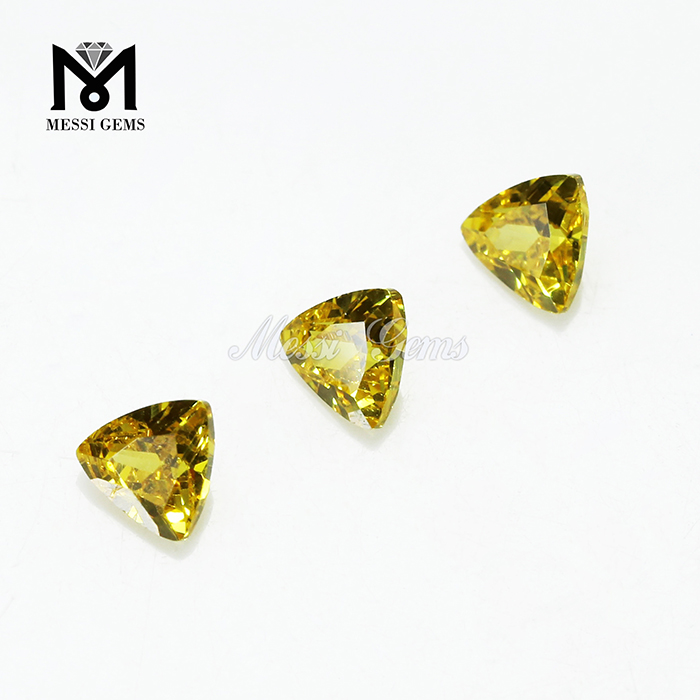 Fabricante billones Corte Amarillo Cubic Zirconia Piedras Sintéticas Cuadrado