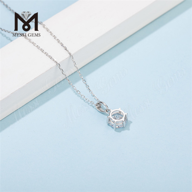 Colgante Messi Gems diseño clásico collar de plata 925 para mujer