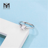 Messi Gems vende al por mayor 1 quilate DEF moissanite diamante boda delicado anillo de plata de ley 925