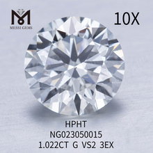 1.022ct G VS2 Piedra preciosa suelta Diamante sintético Forma redonda