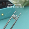 1 quilate F VS2 Redondo BRILLANTE EX Corte CVD laboratorio diamantes IGI
