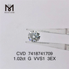 1.02ct VVS cvd diamante Ronnd Cut 3EX diamante hecho por el hombre en stock