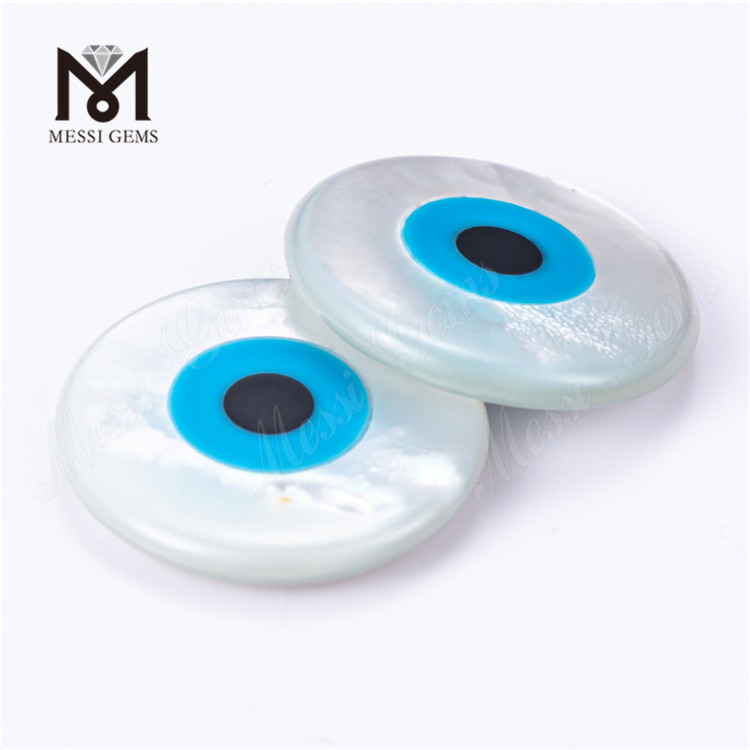 Concha de ojo de forma redonda de 4 mm-30 mm nácar