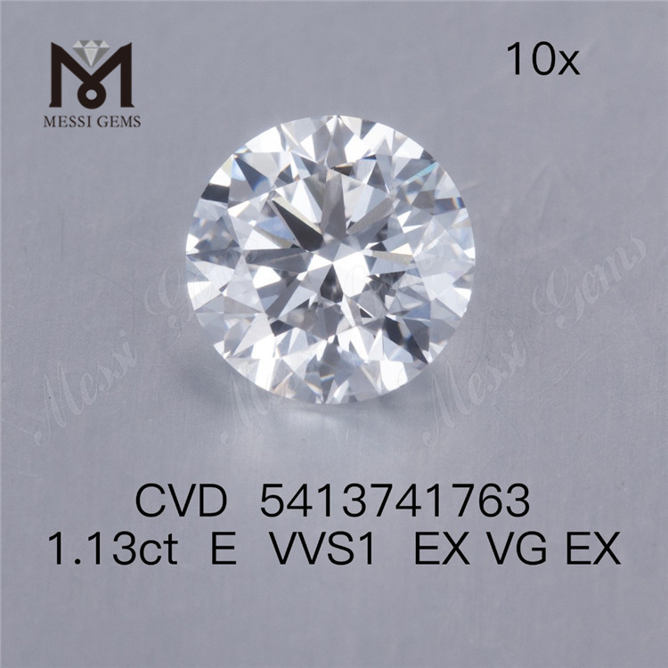 1.13ct E cvd diamante vvs blanco suelto precio de fábrica de diamantes hechos por el hombre