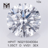 Diamante de laboratorio HPHT 1.05CT D VVS1 3EX Diamantes cultivados en laboratorio
