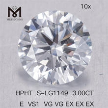 3CT HPHT E VS1 VG VG EX EX EX comprar diamantes cultivados en laboratorio 