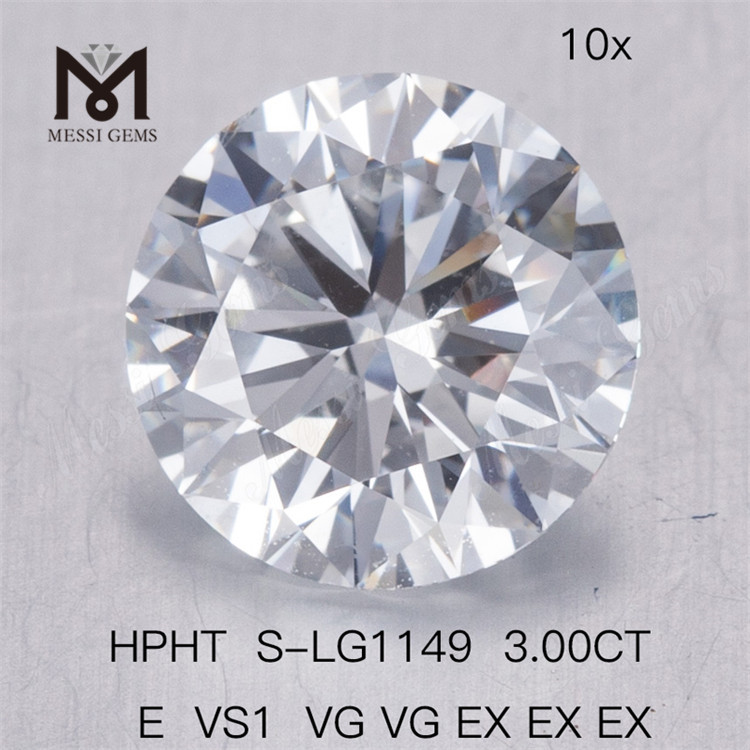3CT HPHT E VS1 VG VG EX EX EX comprar diamantes cultivados en laboratorio 