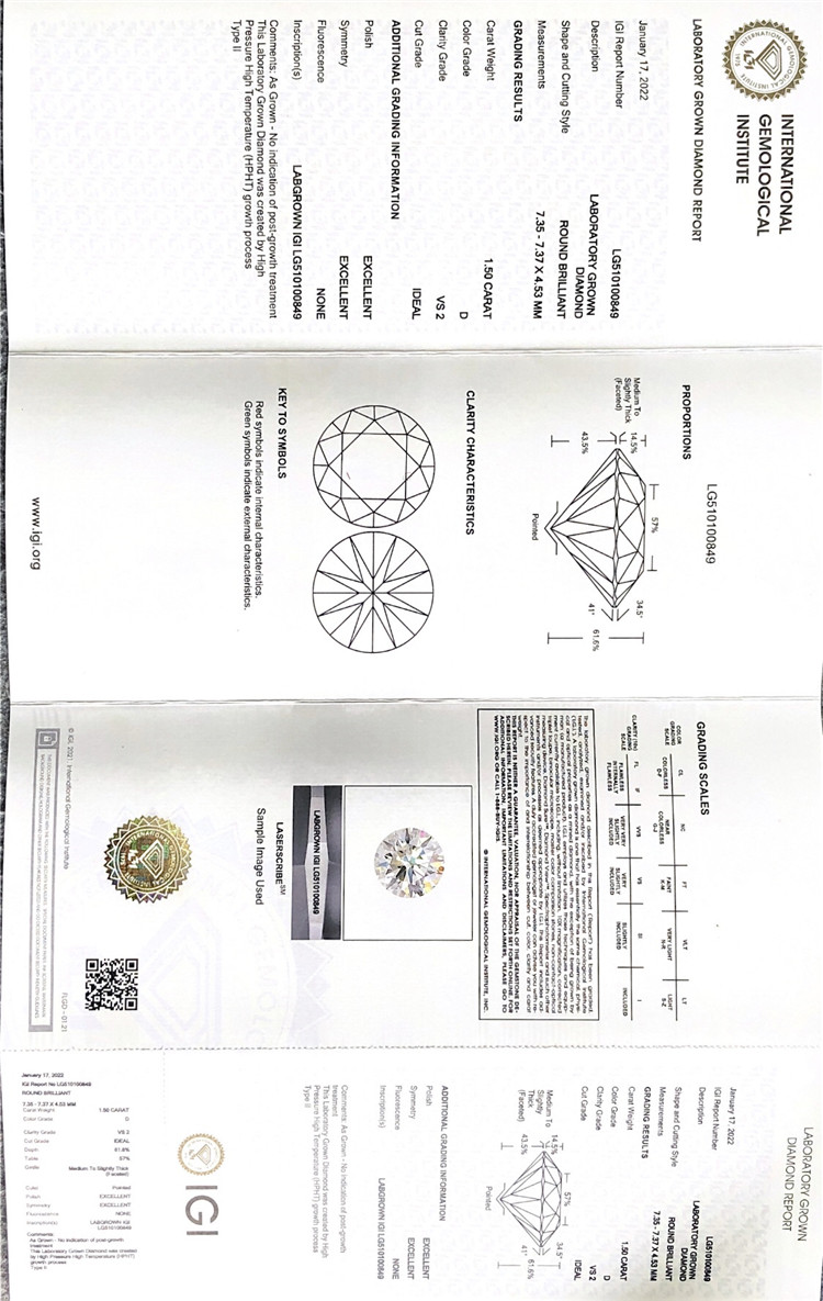 diamantes sintéticos sueltos