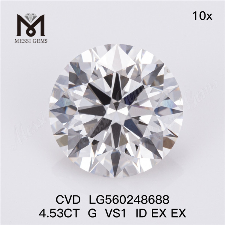 4.53CT G VS1 2EX diamante cultivado en laboratorio CVD