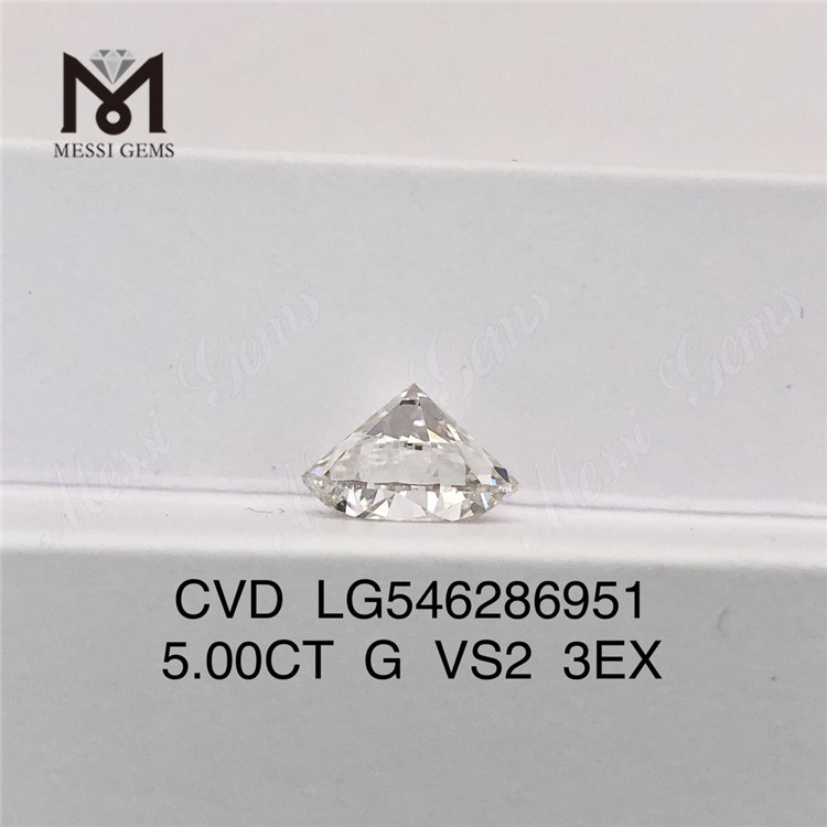 5ct G vs2 3EX laboratorio cultivado Diamante de 5 quilates certificado IGI precio de fábrica