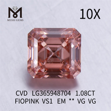 1.08CT FIOPINK VS1 EM diamante de laboratorio al por mayor CVD LG365948704