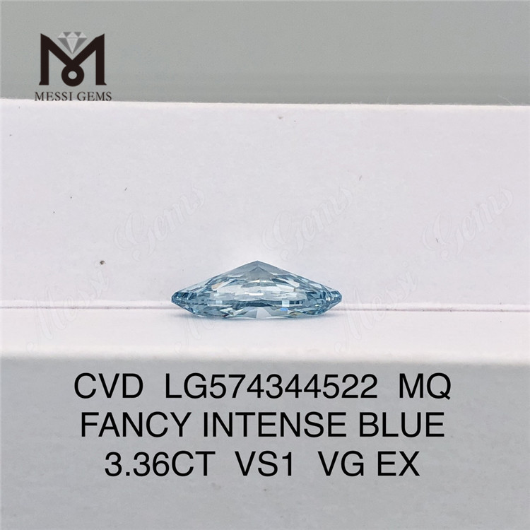 3.36CT VS1 VG EX 3ct MQ FANCY INTENSE BLUE diamantes azules cultivados en laboratorio precio CVD LG574344522