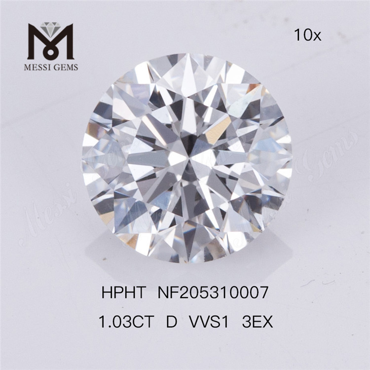 precio al por mayor 1.03ct D VVS1 RD diamantes baratos hechos por el hombre